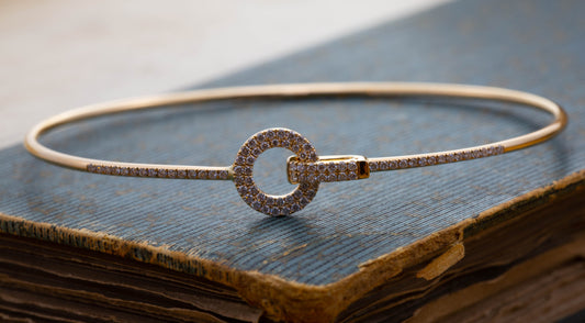 Diamond Set Bangle