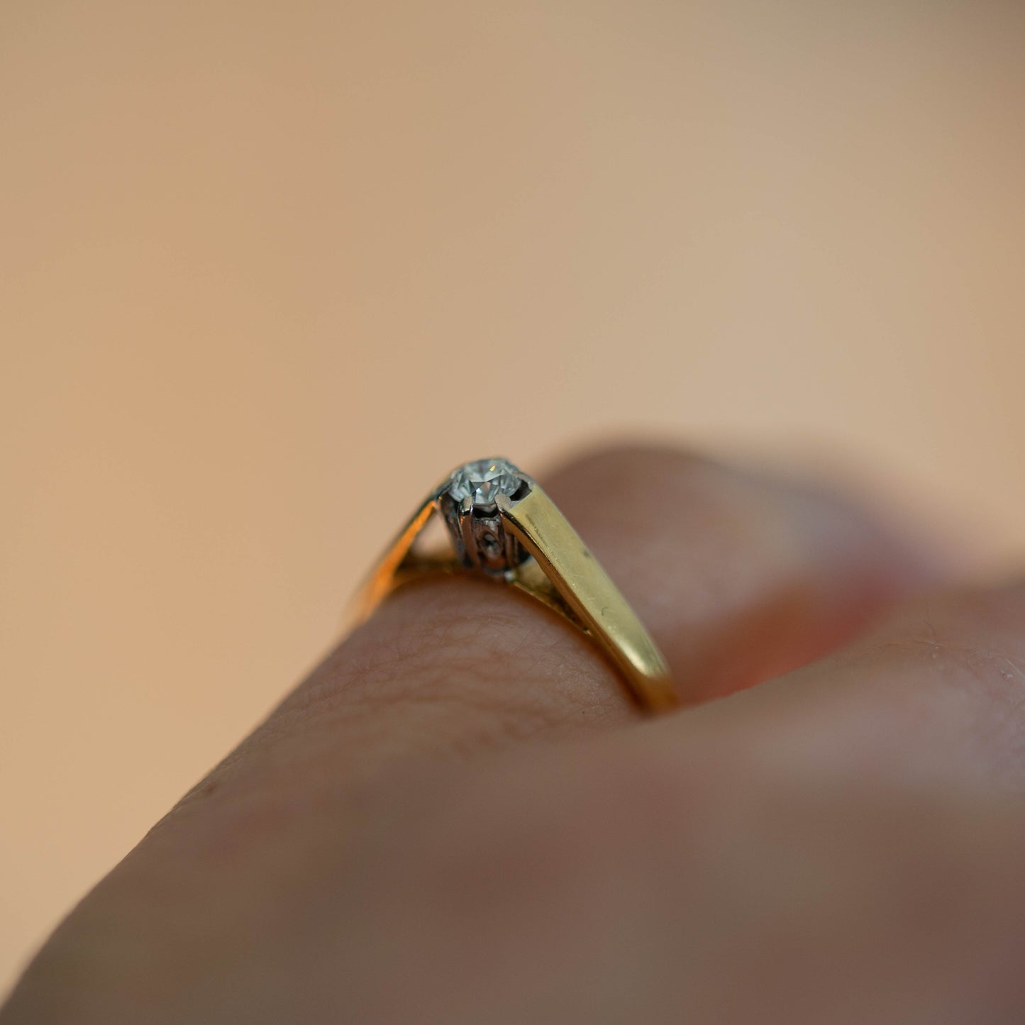 Diamond Solitaire Ring — view 7