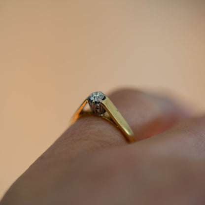 Diamond Solitaire Ring — view 7