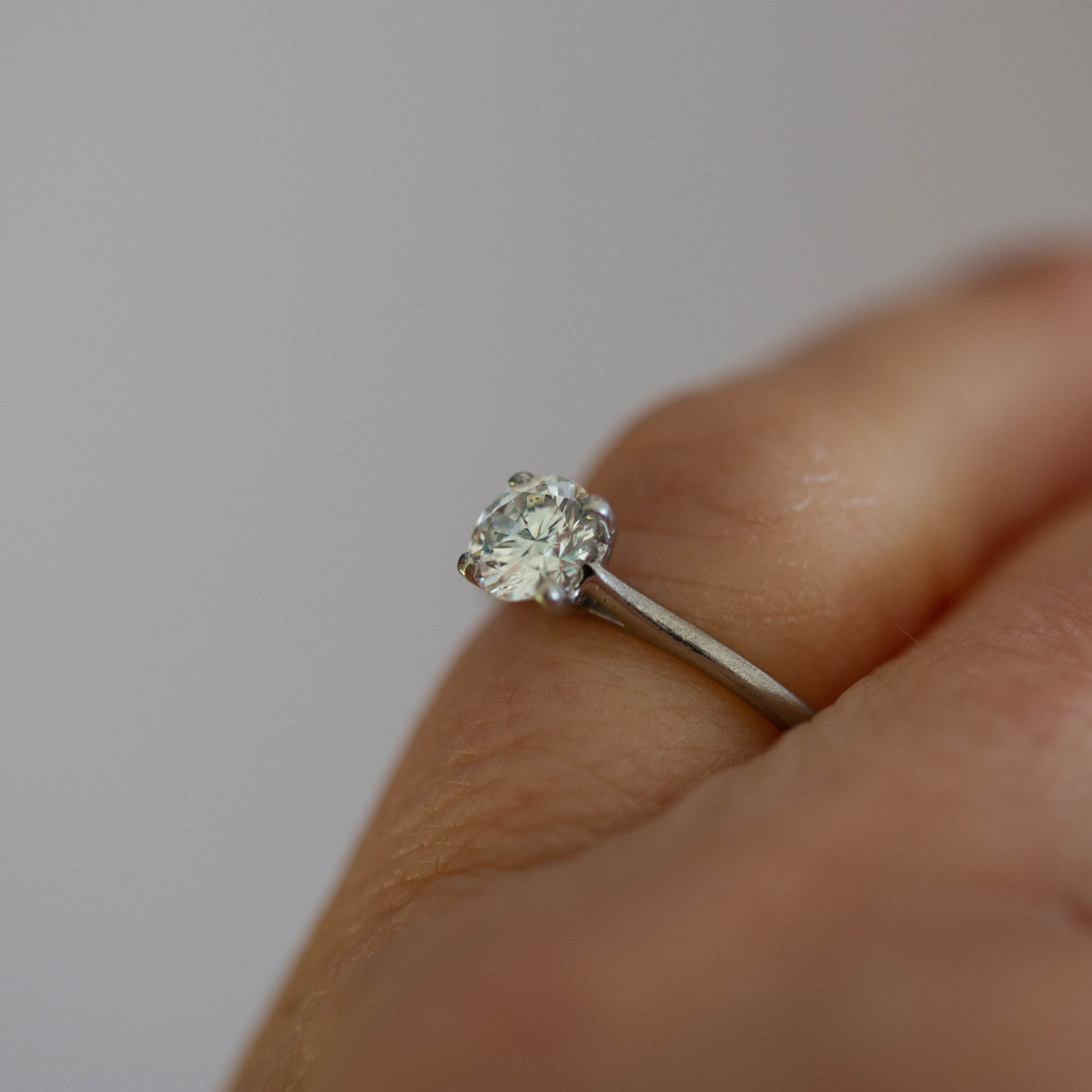Diamond Solitaire Ring — view 5