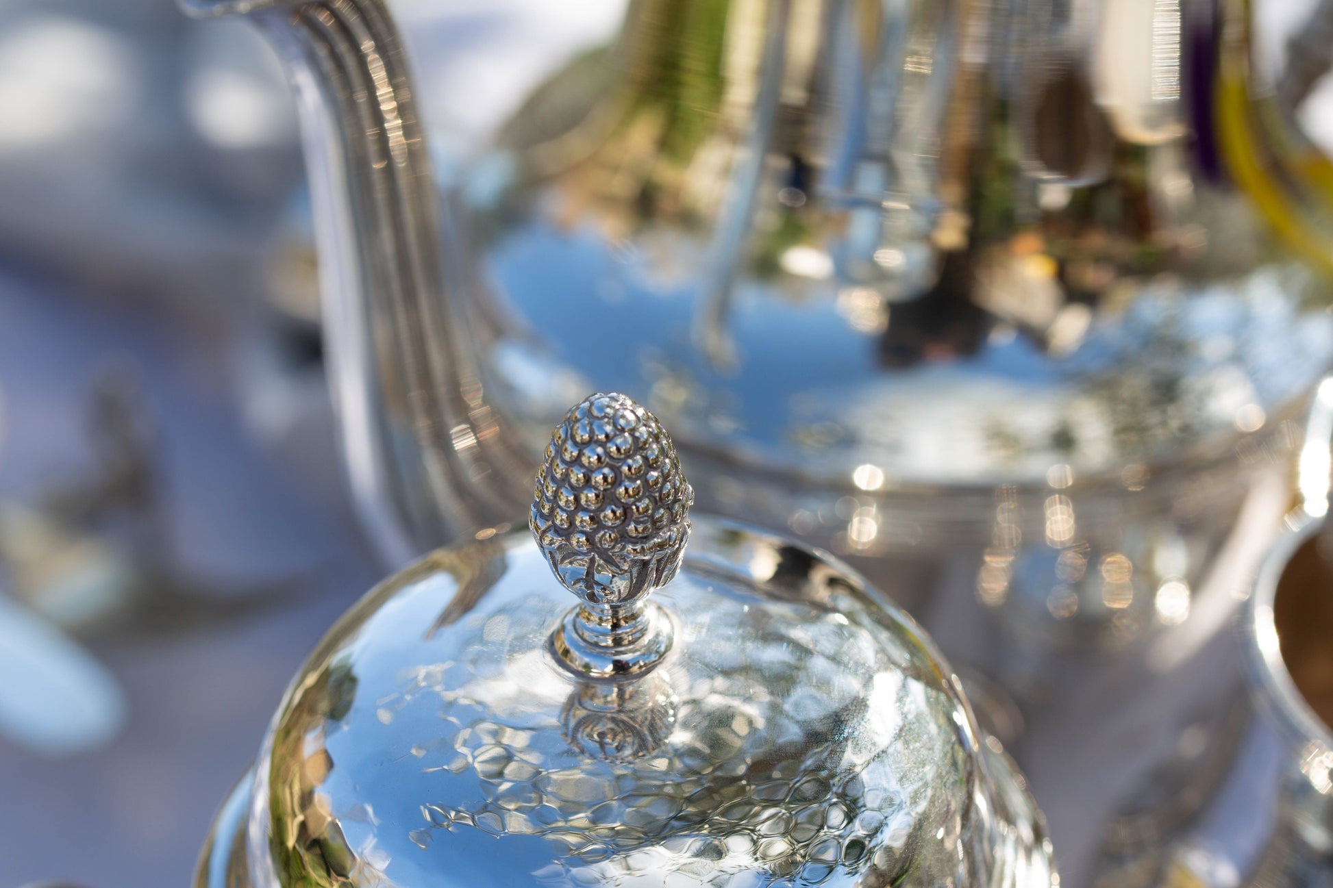Silver Plate Three Piece Coffee Set — view 8
