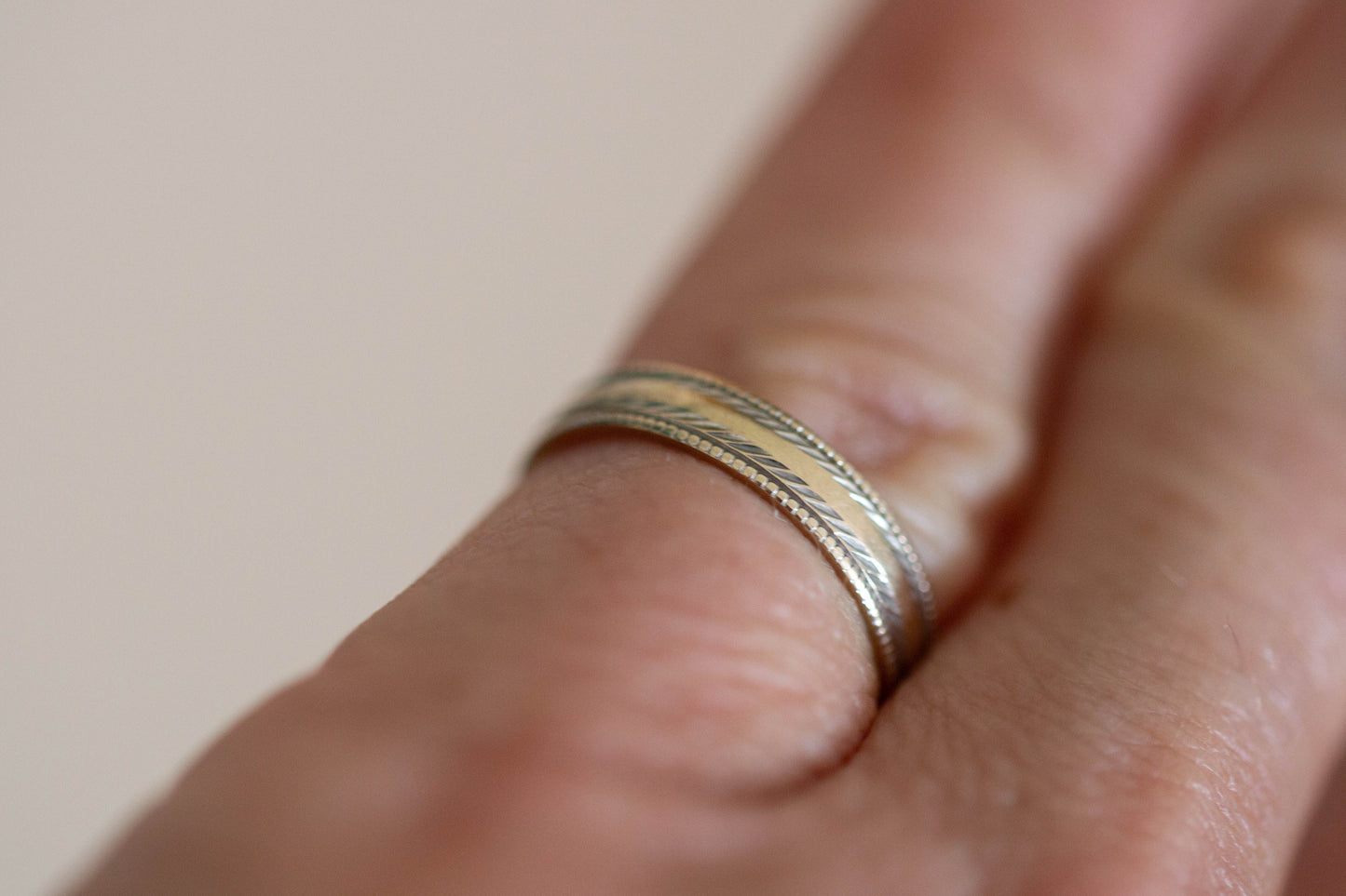 Patterned Wedding Band — view 2