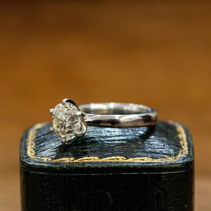 Old Cut Diamond Solitaire Engagement Ring — view 2