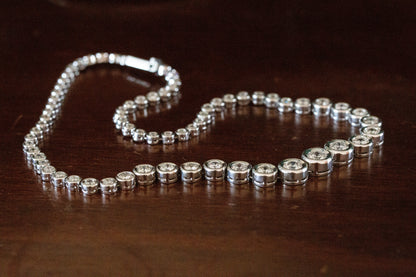 Graduated Riviera Diamond Necklace — view 3