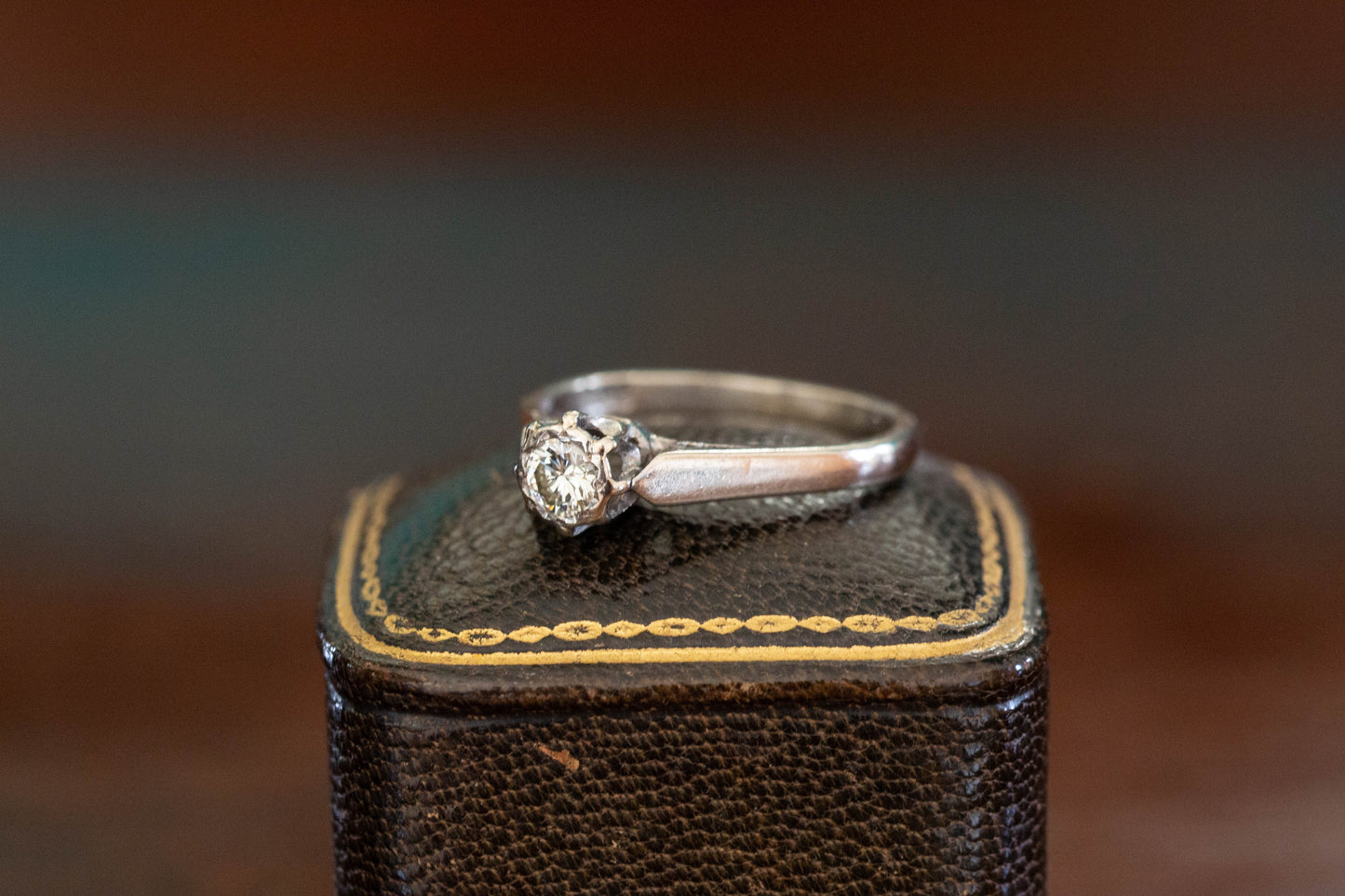Diamond Solitaire Ring — view 2