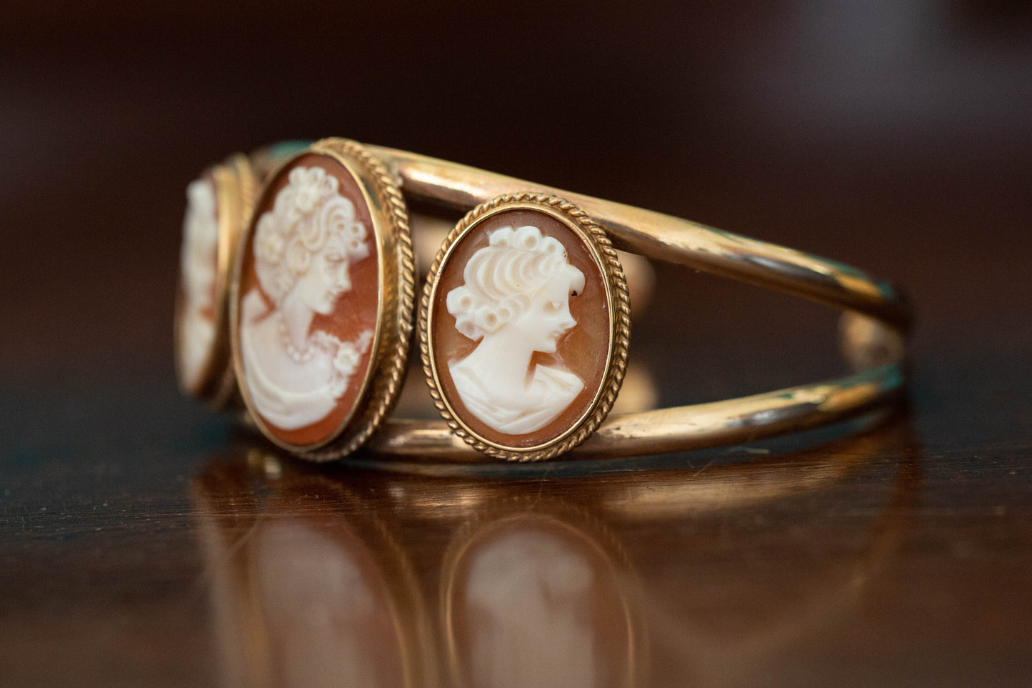 Cameo Torque Bangle — view 3