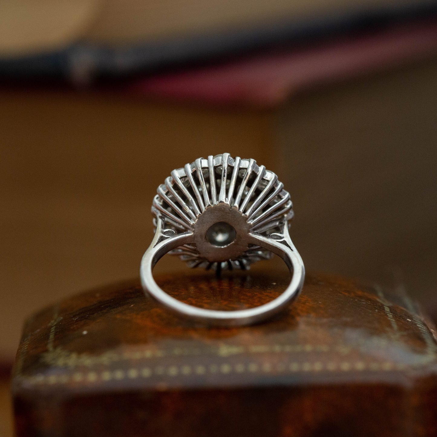Circular Diamond Cluster Ring — view 4