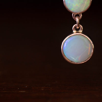 Solid Opal Triple Drop Pendant — view 6