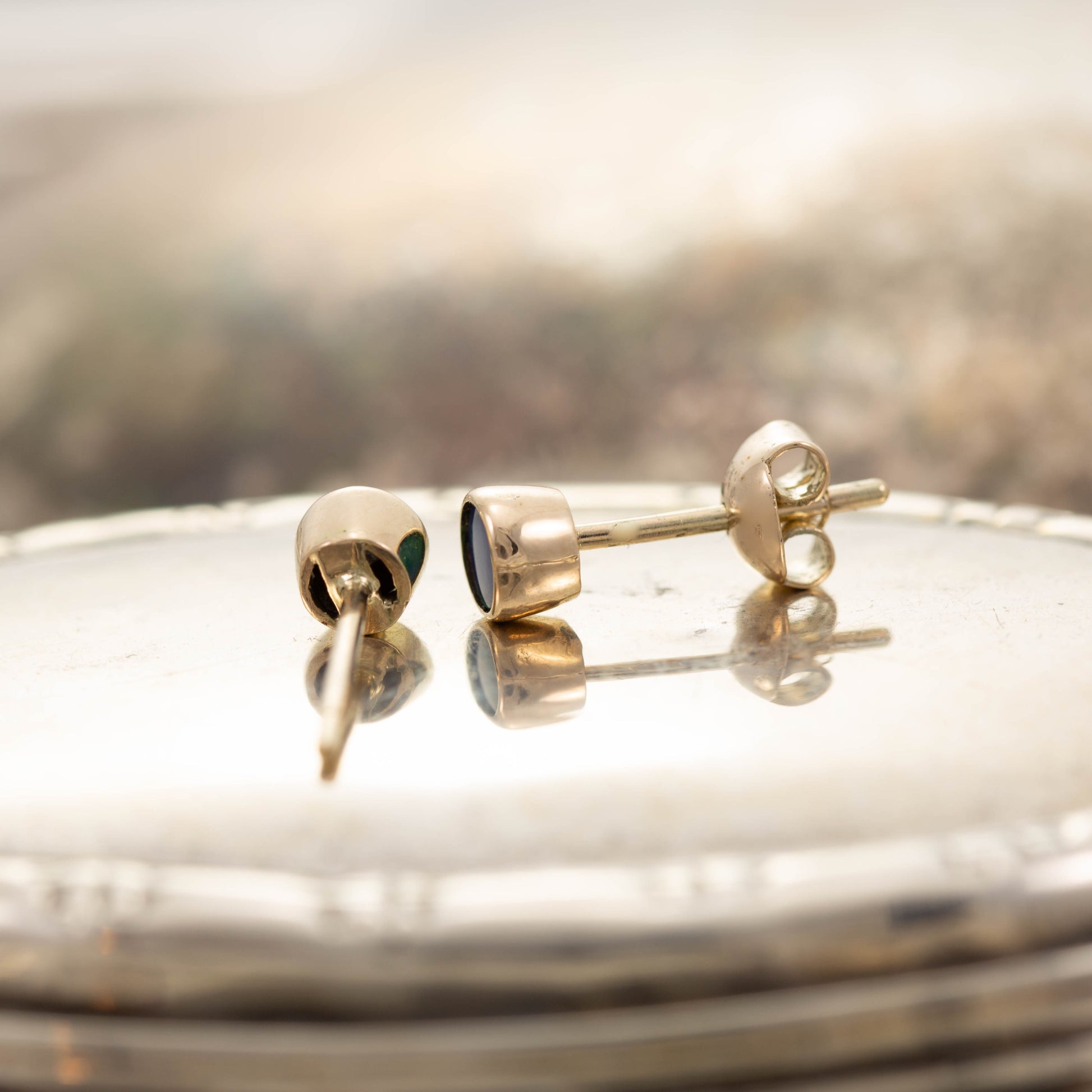 Opal Doublet Stud Earrings — view 5