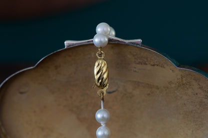 Single Strand Pearl Necklace — view 3