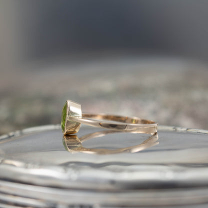 Peridot Solitaire Ring — view 6