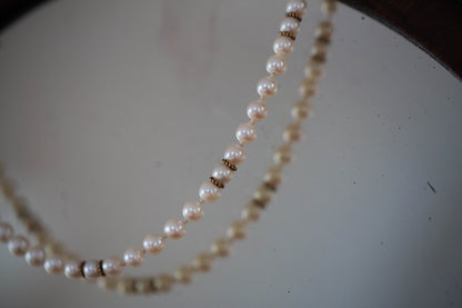 Single Strand Pearl Necklace — view 2
