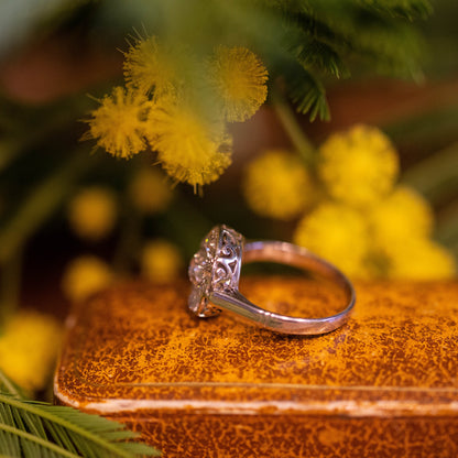 Old Cut Diamond Cluster Ring — view 4