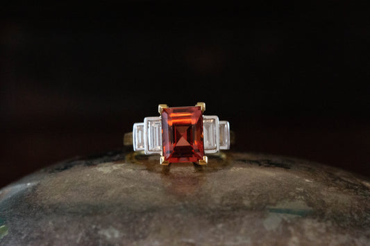 Pink Tourmaline and Diamond Dress Ring