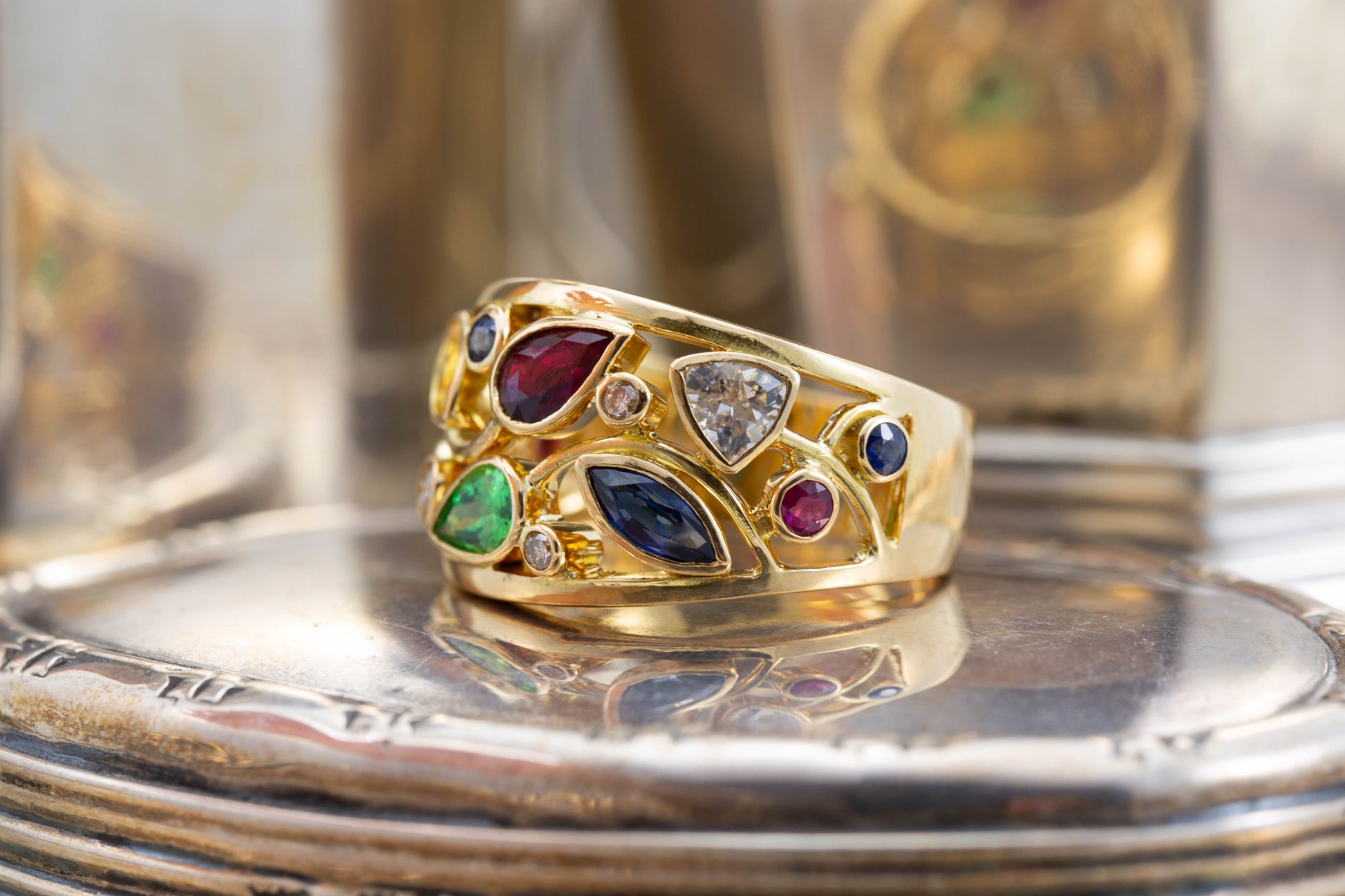 Multi Stone Dress Ring — view 3
