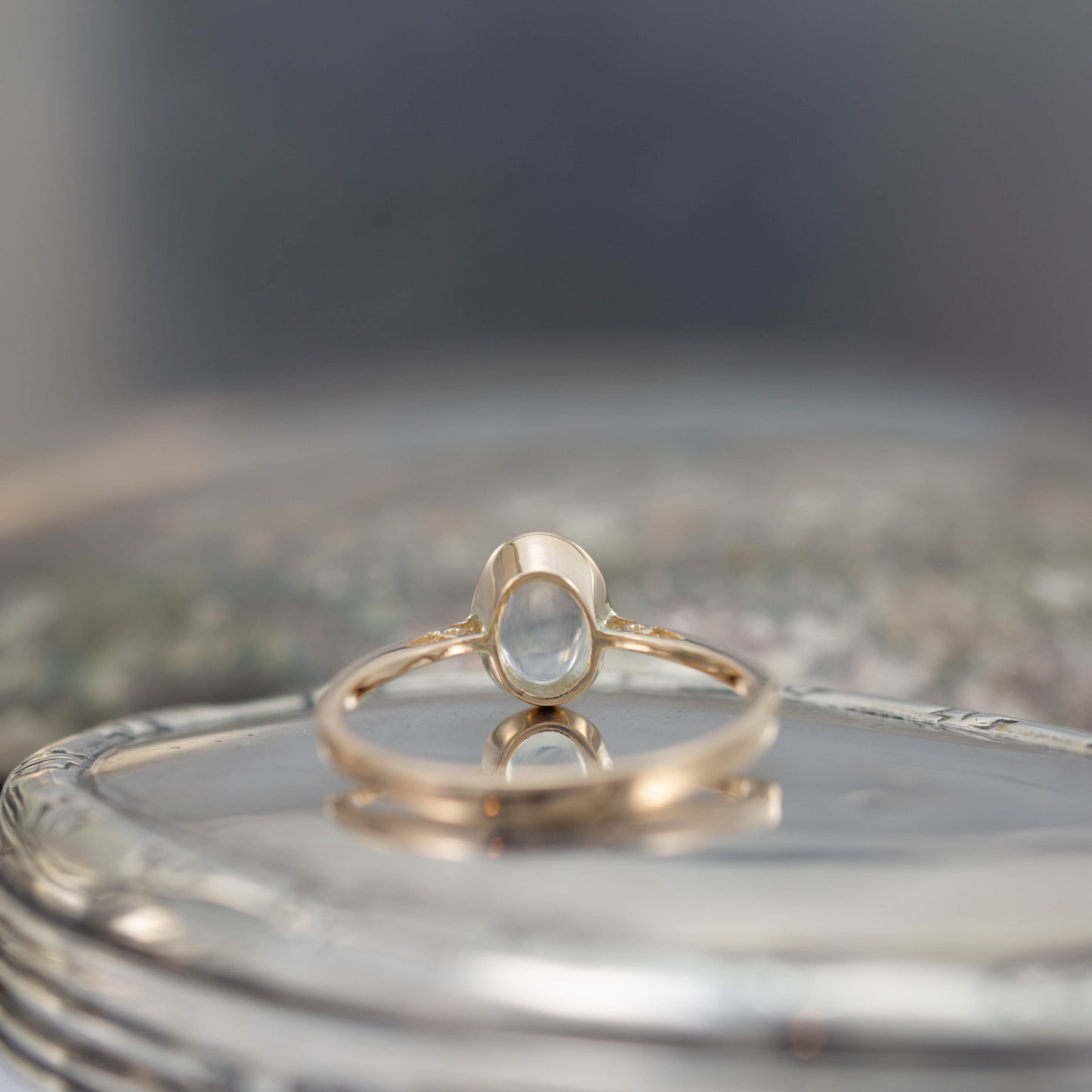 Moonstone Solitaire Ring — view 6