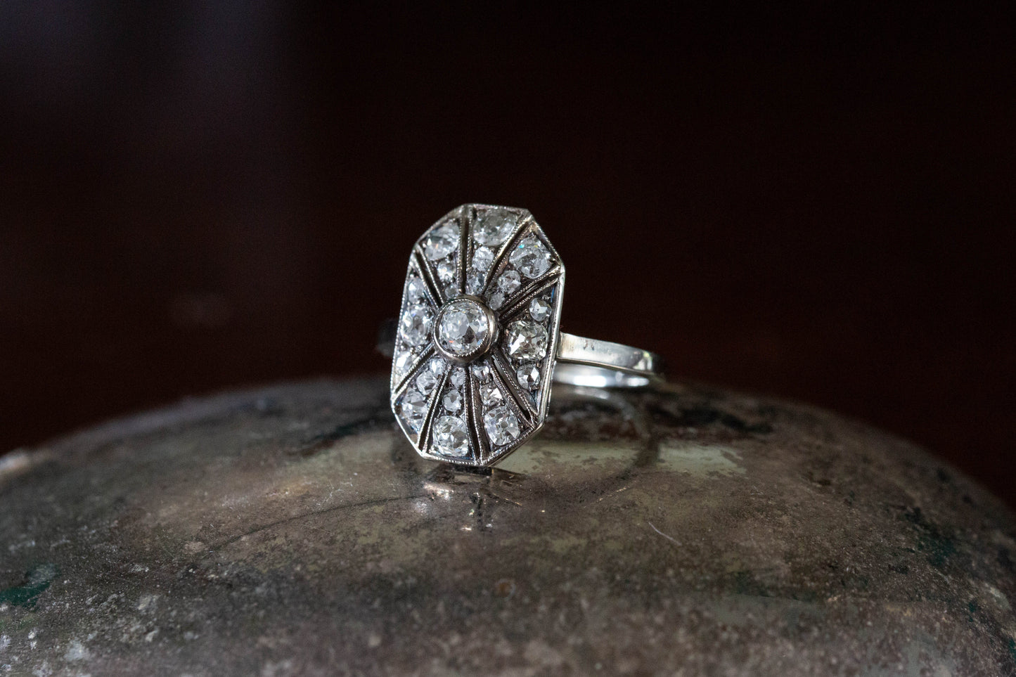 Art Deco Diamond Cocktail Ring