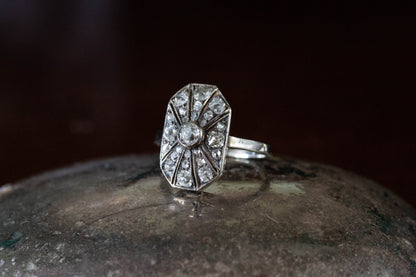 Art Deco Diamond Cocktail Ring