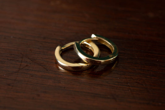 9ct Yellow Gold Small 'huggie' Hoops