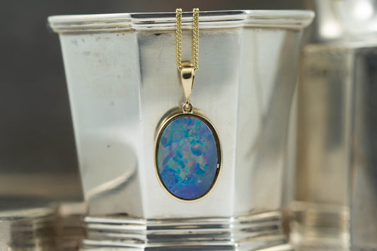 Large Opal Doublet Pendant