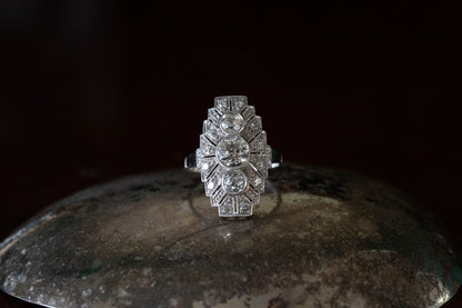 Art Deco Diamond Cocktail Ring