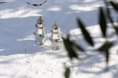 Solid Silver Pair of Pepper Pots