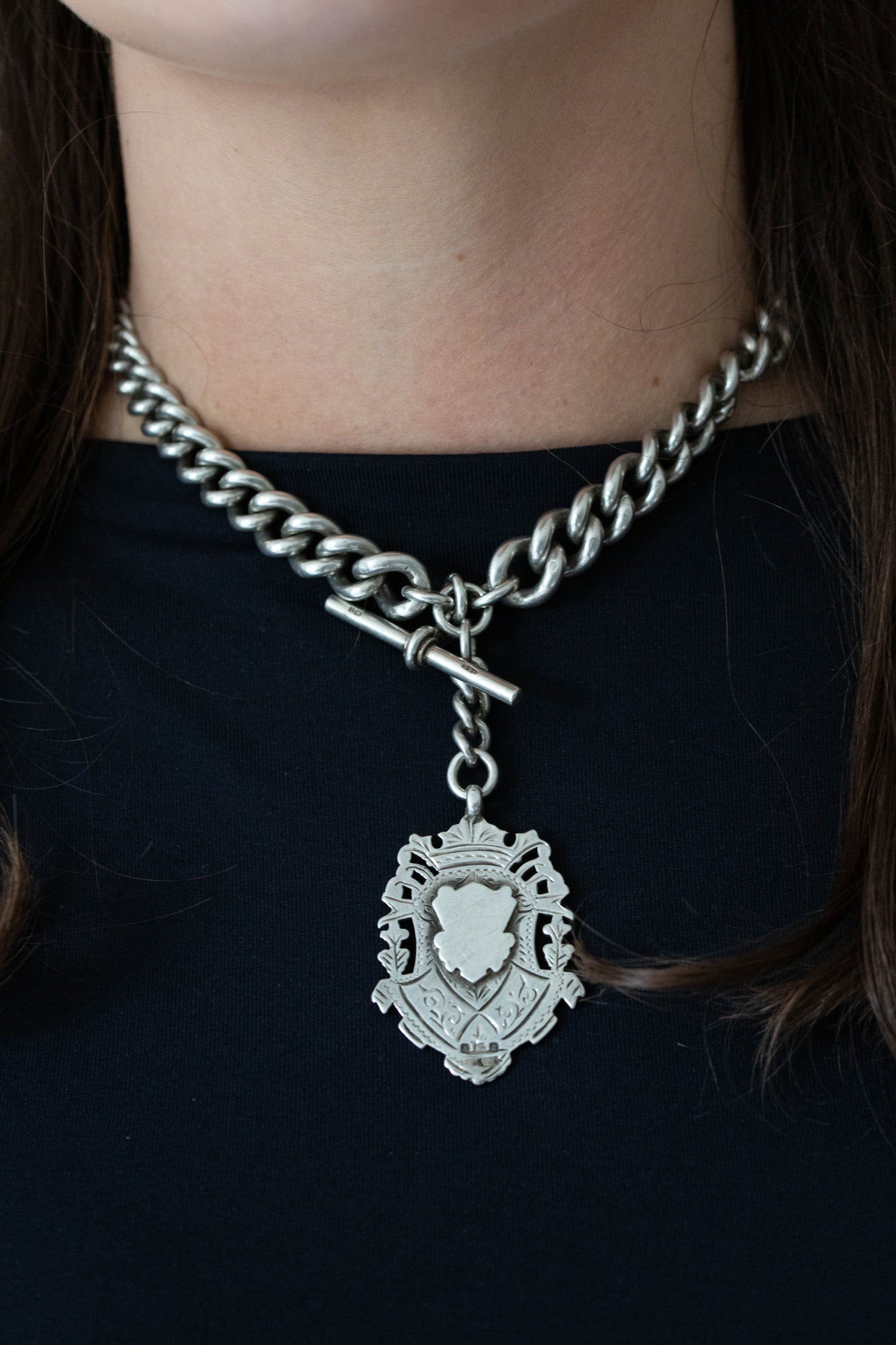 Solid Silver Albert Chain