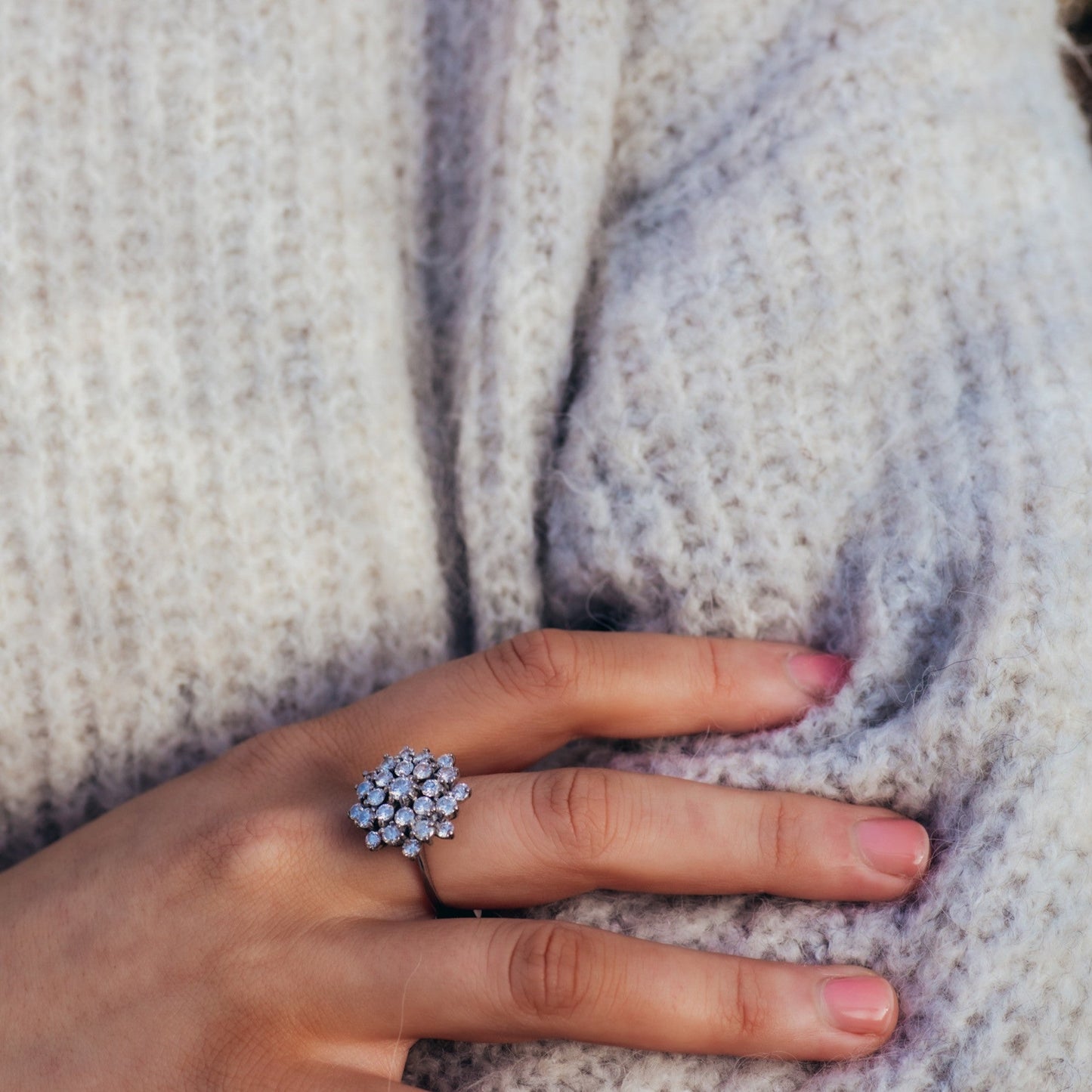 Diamond Cluster Ring — view 5