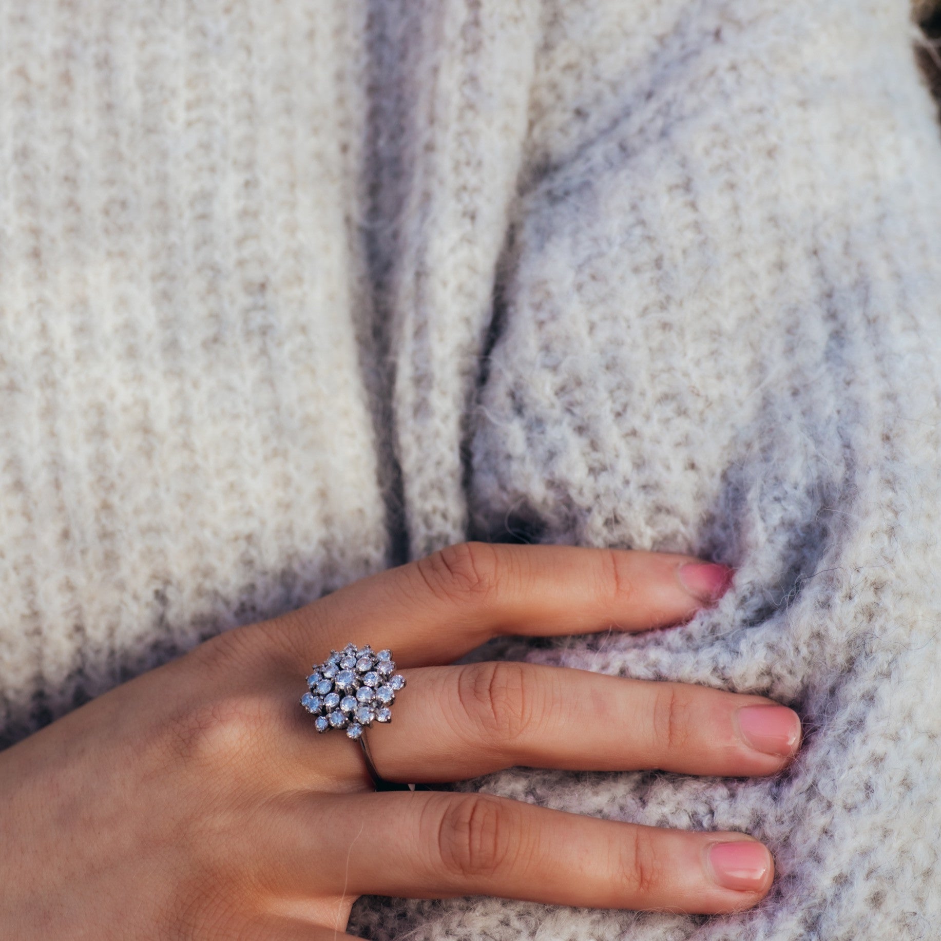 Diamond Cluster Ring — view 5