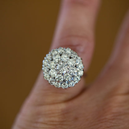 Circular Diamond Cluster Ring — view 6