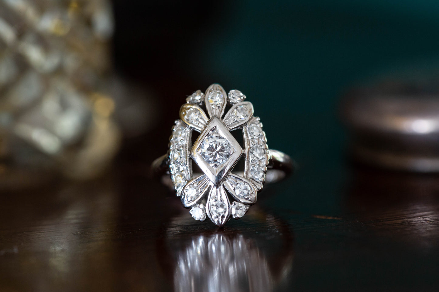 Diamond Cluster Ring