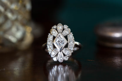 Diamond Cluster Ring