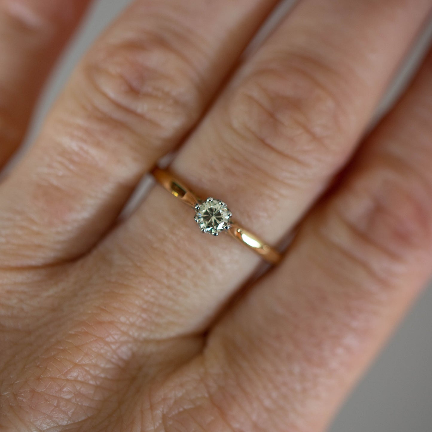 Diamond Solitaire Ring — view 8