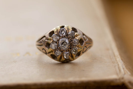 Diamond Cluster Ring