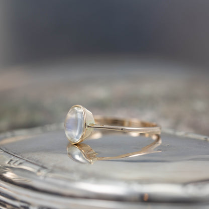 Moonstone Solitaire Ring — view 3