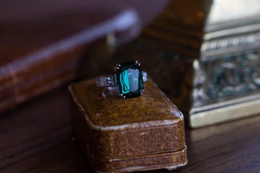 Tourmaline and Diamond Dress Ring
