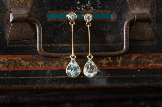 Aquamarine Drop Earrings