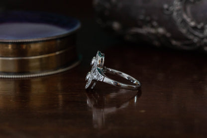 Art Deco Style Diamond Cluster Ring