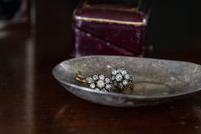 Victorian Diamond Teardrop Earrings — view 5