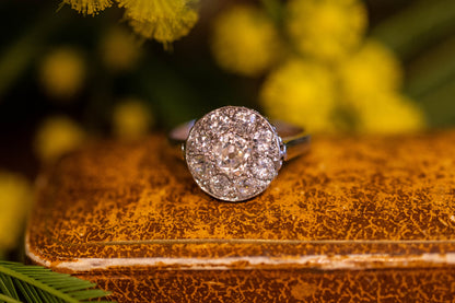 Old Cut Diamond Cluster Ring