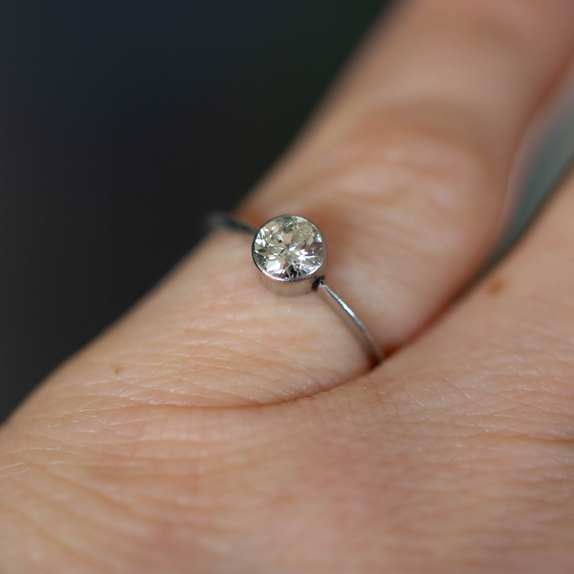 Diamond Solitaire Ring — view 7
