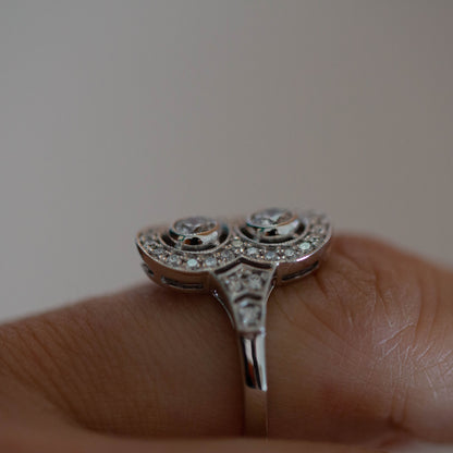 Art Deco Style Diamond Cluster Ring