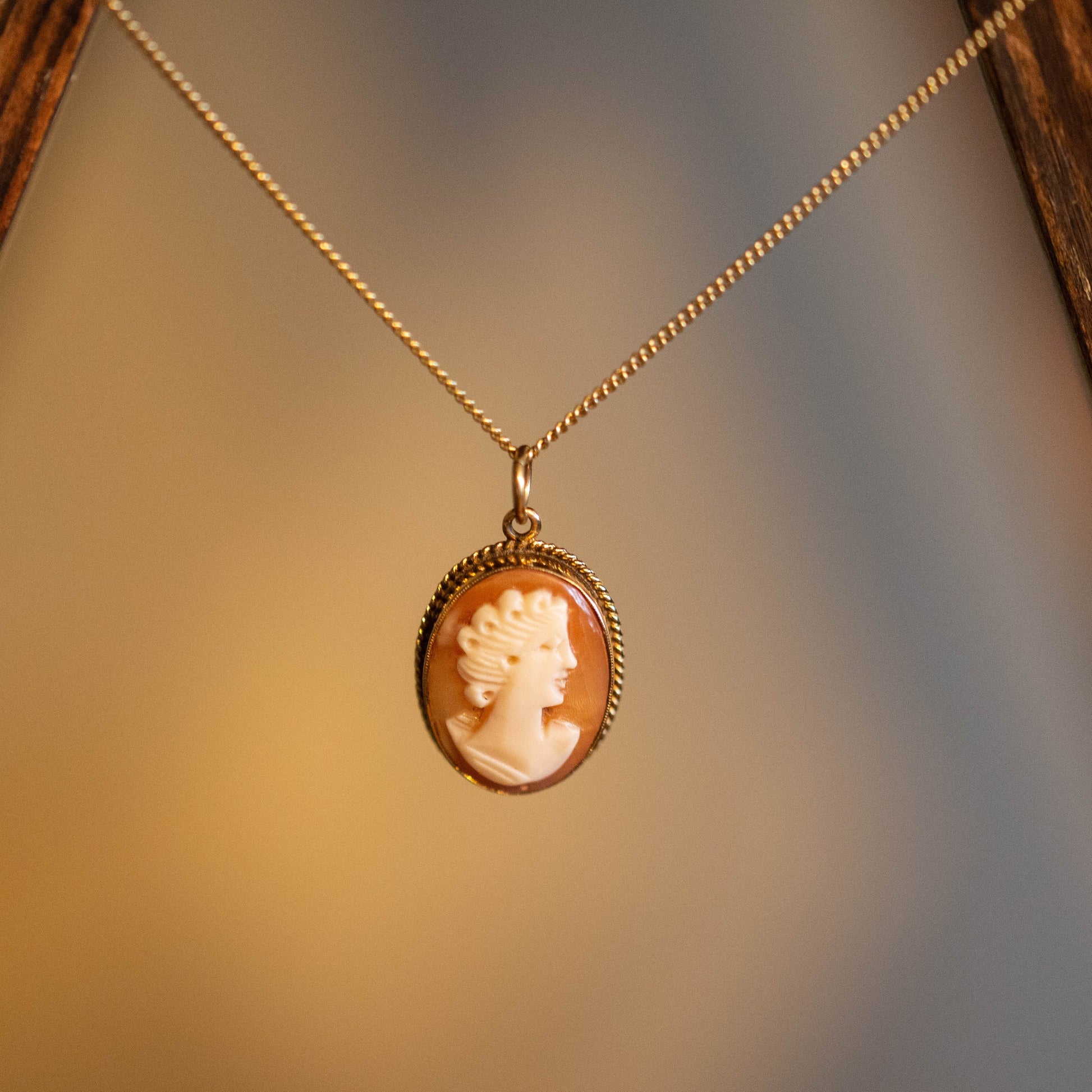 Oval Cameo Pendant — view 4