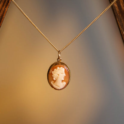 Oval Cameo Pendant — view 4