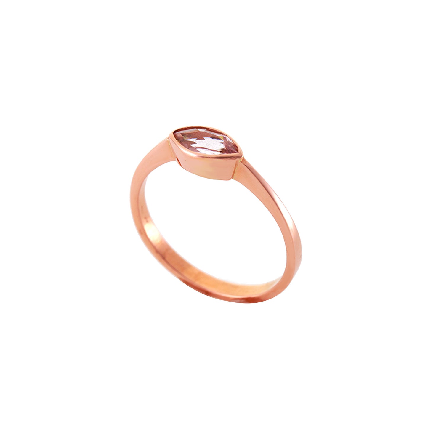 Morganite Solitaire Ring — view 5