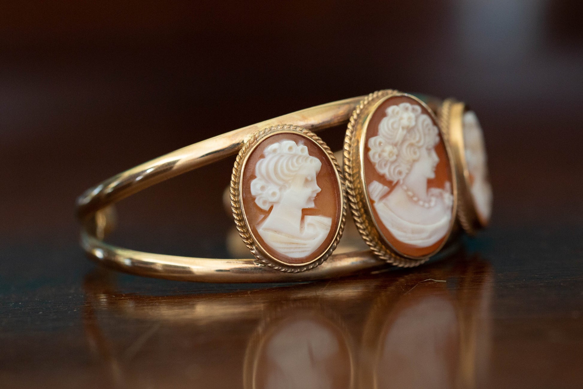 Cameo Torque Bangle — view 2