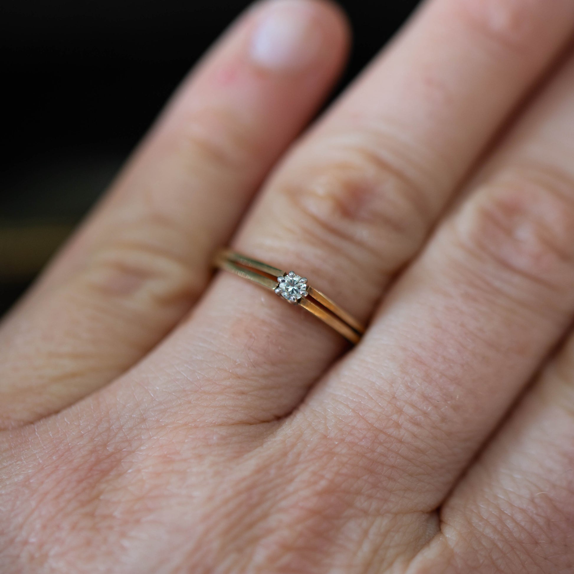 Diamond Solitaire Ring — view 6