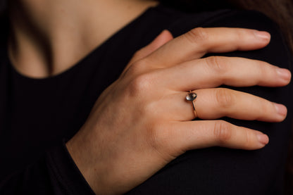 Moonstone Solitaire Ring — view 2