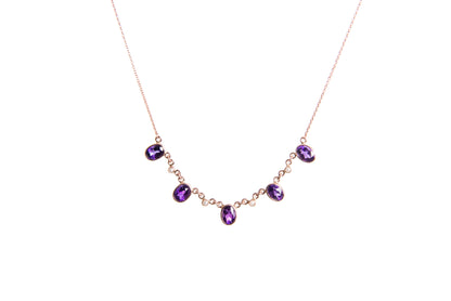 Amethyst and Pearl Necklace — view 3