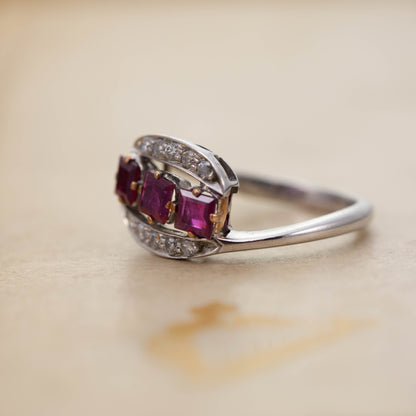Ruby and Diamond Dress Ring — view 2